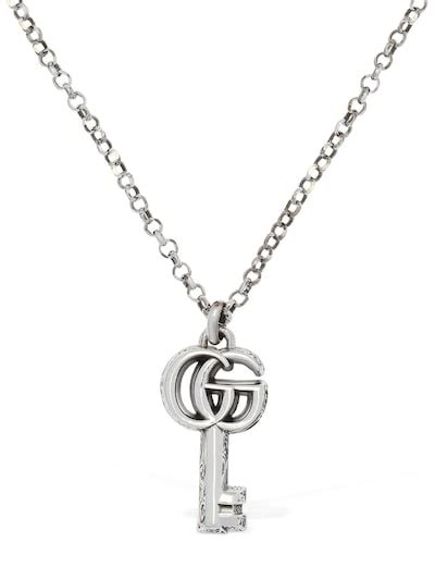 gucci lock chain necklace